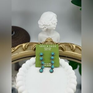 Seed & Sage Sterling Silver Turquoise Earrings